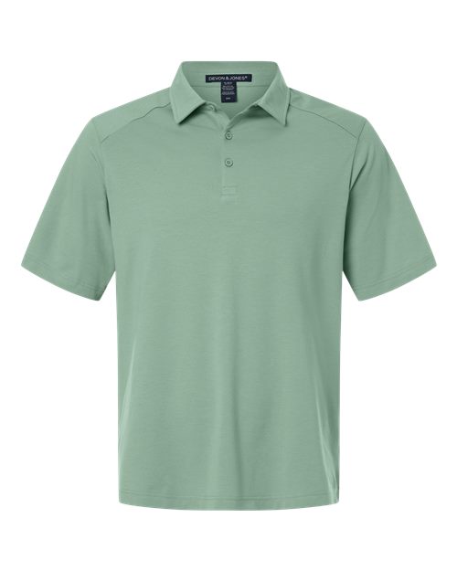 Men's Seaton Pebble Textured Polo — Balsam Green