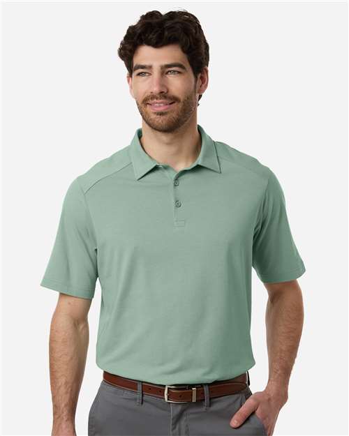Men's Seaton Pebble Textured Polo — Balsam Green