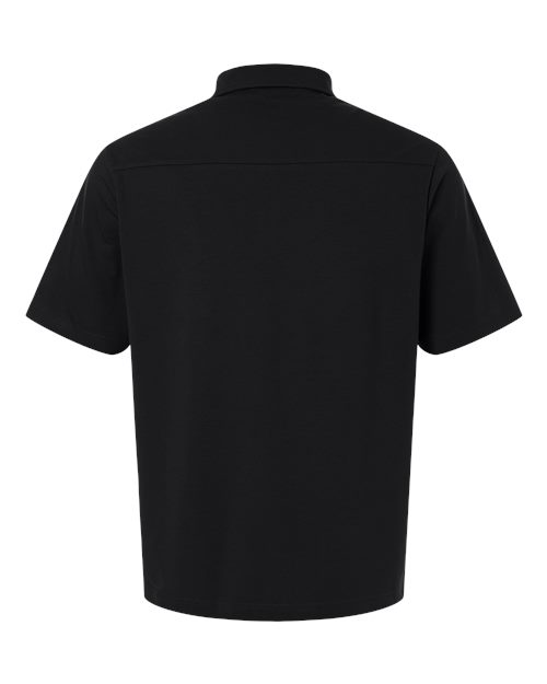 Men's Seaton Pebble Textured Polo — Black