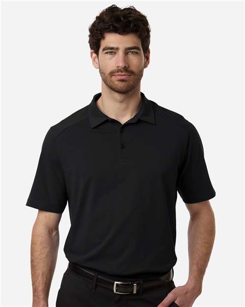 Men's Seaton Pebble Textured Polo — Black