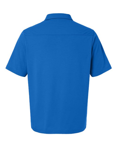 Men's Seaton Pebble Textured Polo — French Blue