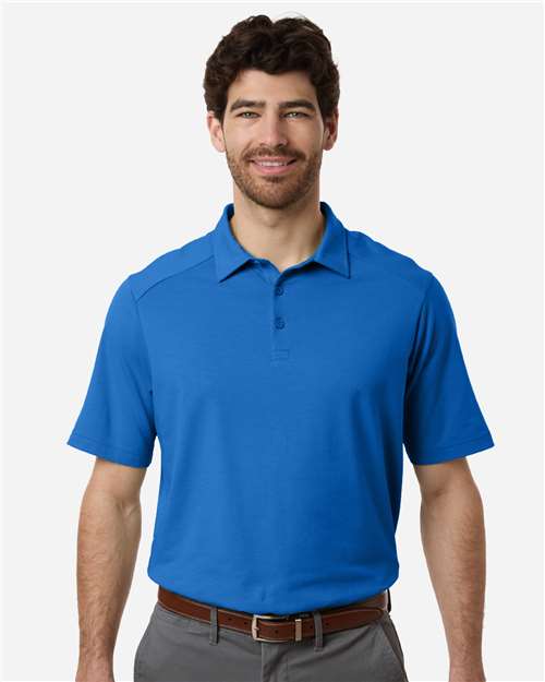 Men's Seaton Pebble Textured Polo — French Blue