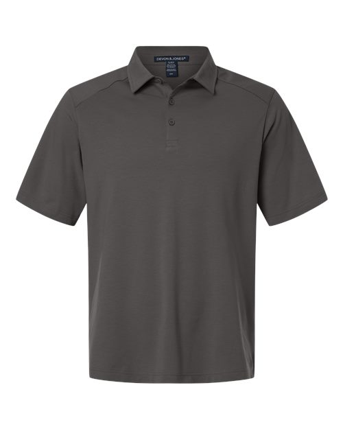 Men's Seaton Pebble Textured Polo — Graphite