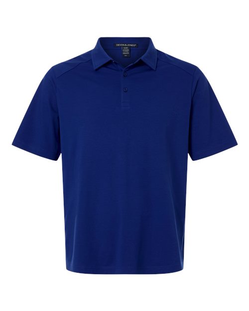 Men's Seaton Pebble Textured Polo — Midnight Royal