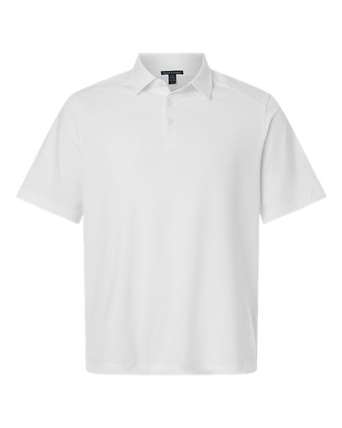Men's Seaton Pebble Textured Polo — White