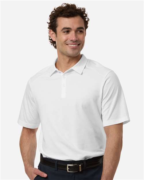 Men's Seaton Pebble Textured Polo — White