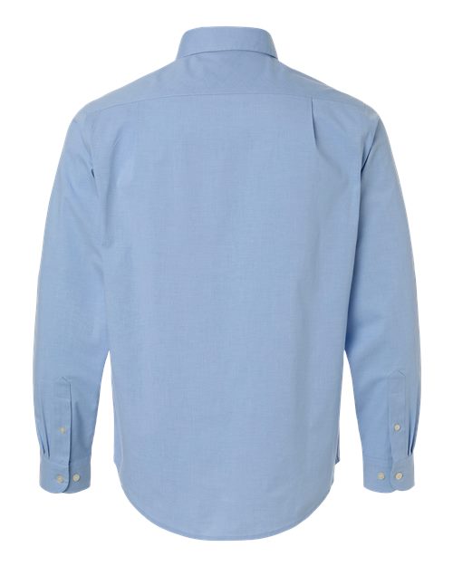 Men's CrownLux Performance® Spencer Poplin Dress Shirt — Light Blue Melange