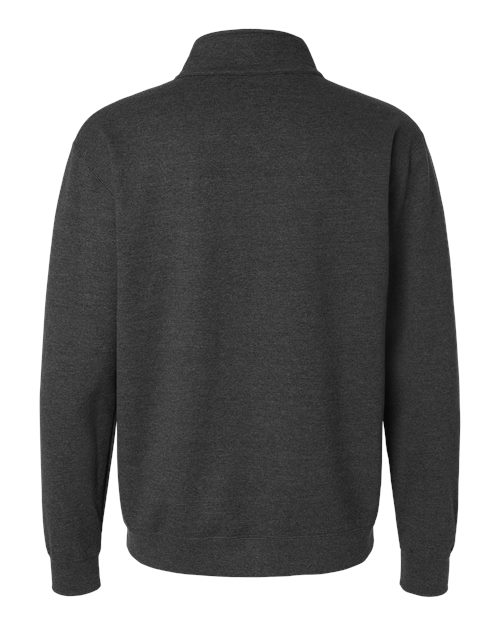 Unisex Heavy Blend™ Quarter-Zip Sweatshirt — Fan Charcoal Heather