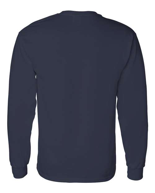 Unisex Heavy Cotton™ Long Sleeve T-Shirt — Navy