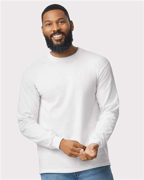 Unisex Heavy Cotton™ Long Sleeve T-Shirt — White