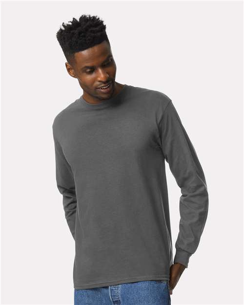 Unisex Ultra Cotton® Long Sleeve T-Shirt — Charcoal
