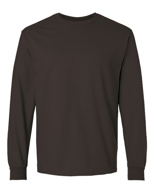Unisex Ultra Cotton® Long Sleeve T-Shirt — Dark Chocolate
