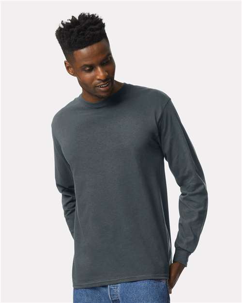 Unisex Ultra Cotton® Long Sleeve T-Shirt — Dark Heather