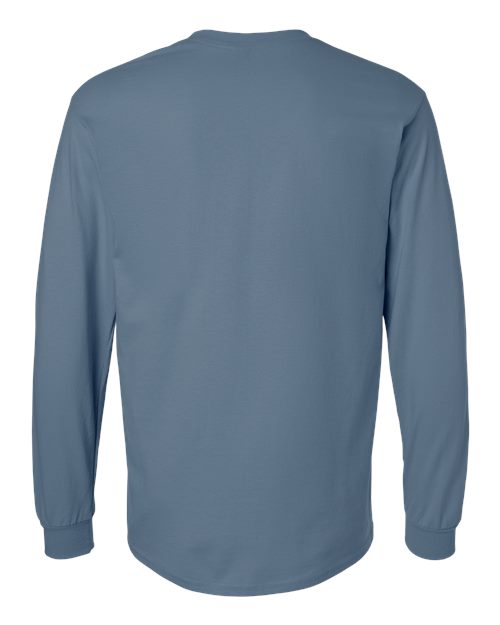 Unisex Ultra Cotton® Long Sleeve T-Shirt — Indigo Blue