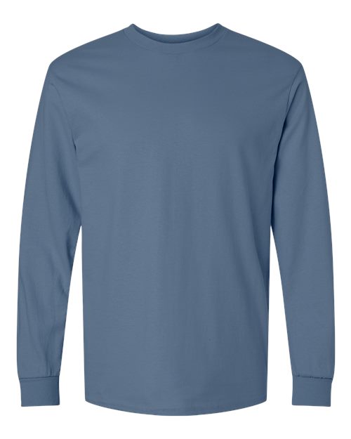 Unisex Ultra Cotton® Long Sleeve T-Shirt — Indigo Blue