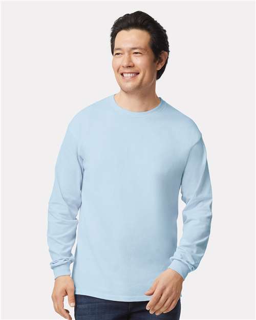 Unisex Ultra Cotton® Long Sleeve T-Shirt — Light Blue