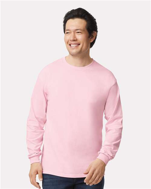 Unisex Ultra Cotton® Long Sleeve T-Shirt — Light Pink