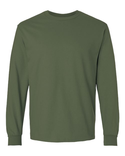 Unisex Ultra Cotton® Long Sleeve T-Shirt — Military Green