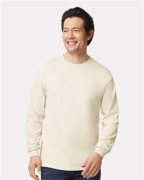 Unisex Ultra Cotton® Long Sleeve T-Shirt — Natural