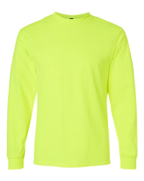 Unisex Ultra Cotton® Long Sleeve T-Shirt — Safety Green