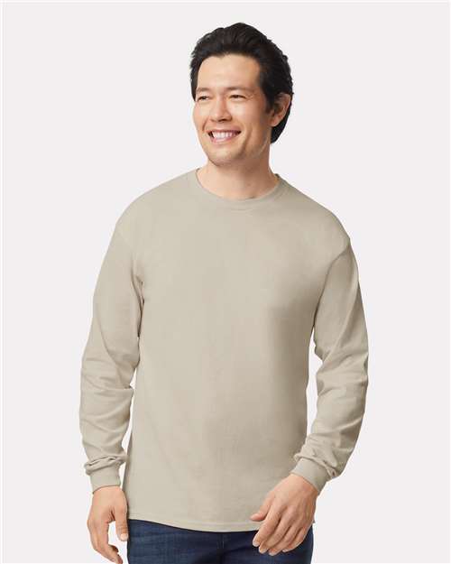 Unisex Ultra Cotton® Long Sleeve T-Shirt — Sand