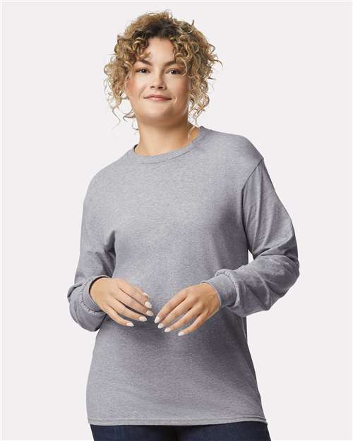 Unisex Ultra Cotton® Long Sleeve T-Shirt — Sport Grey