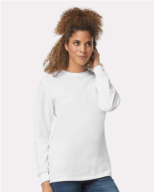 Unisex Ultra Cotton® Long Sleeve T-Shirt — White