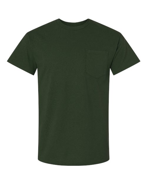 Unisex Ultra Cotton® Pocket T-Shirt — Forest Green