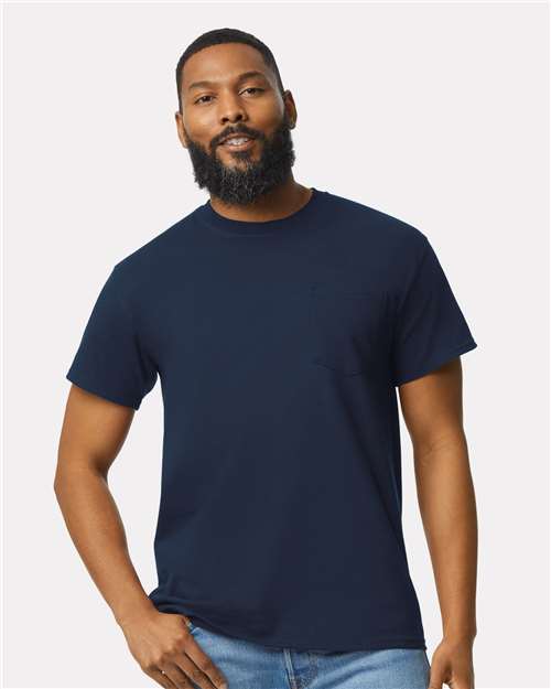 Unisex Ultra Cotton® Pocket T-Shirt — Navy