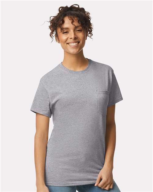 Unisex Ultra Cotton® Pocket T-Shirt — Sport Grey