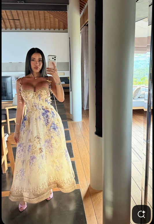 ROBE DÉBARDEUR À IMPRIMÉ FLORAL