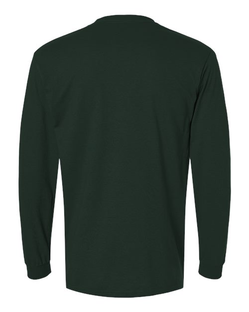 Unisex DryBlend® 50/50 Long Sleeve T-Shirt — Forest Green