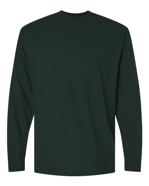 Unisex DryBlend® 50/50 Long Sleeve T-Shirt — Forest Green