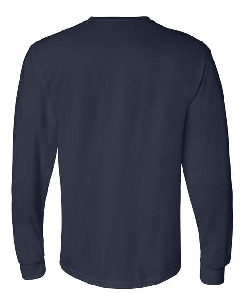Unisex DryBlend® 50/50 Long Sleeve T-Shirt — Navy
