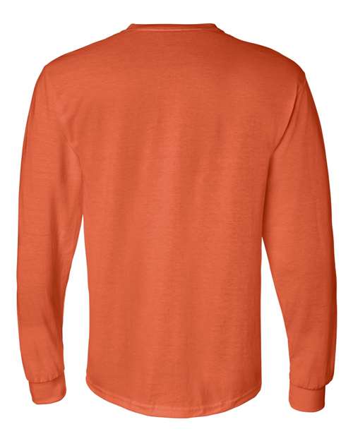 Unisex DryBlend® 50/50 Long Sleeve T-Shirt — Orange