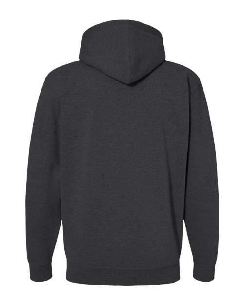Unisex Heavyweight Full-Zip Hooded Sweatshirt — Charcoal Heather