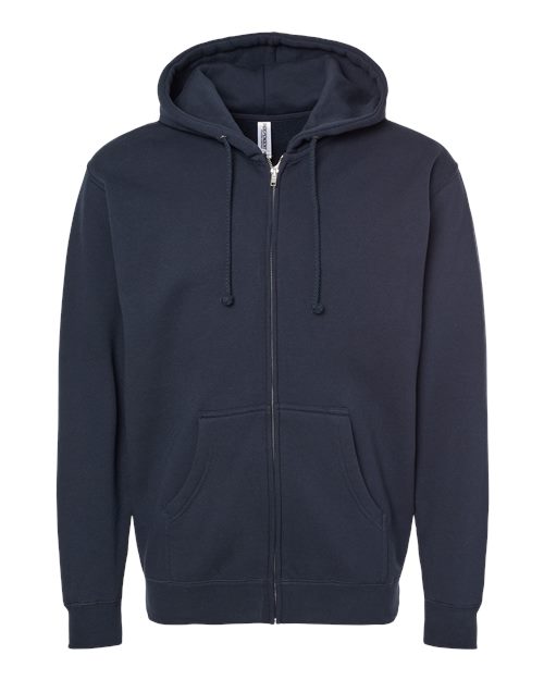 Unisex Heavyweight Full-Zip Hooded Sweatshirt — Navy