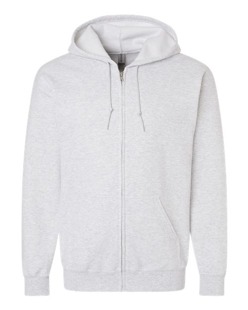 Unisex Heavy Blend™ Full-Zip Hooded Sweatshirt — Ash