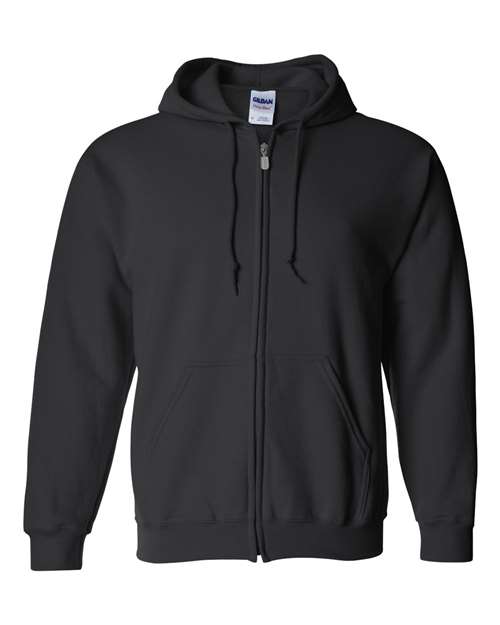 Unisex Heavy Blend™ Full-Zip Hooded Sweatshirt — Black