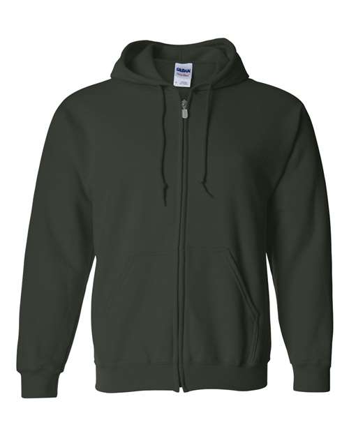 Unisex Heavy Blend™ Full-Zip Hooded Sweatshirt — Forest