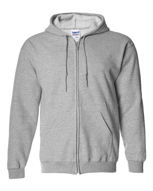 Unisex Heavy Blend™ Full-Zip Hooded Sweatshirt — Sport Grey