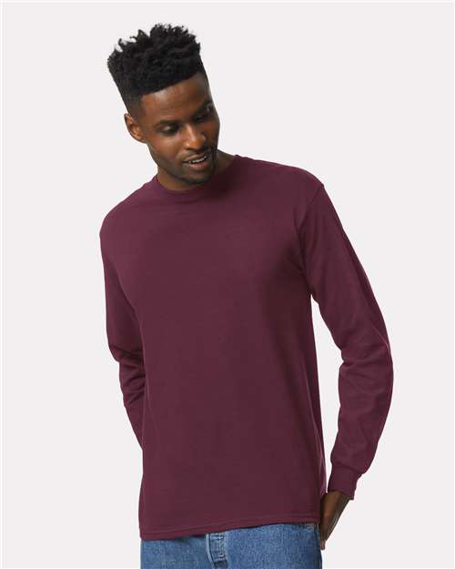 Unisex Ultra Cotton® Long Sleeve T-Shirt — Maroon