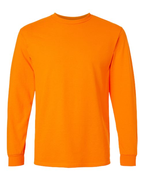 Unisex Ultra Cotton® Long Sleeve T-Shirt — Safety Orange