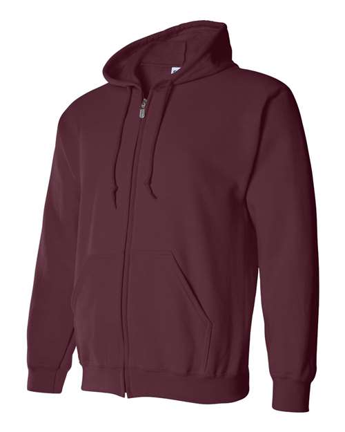 Unisex Heavy Blend™ Full-Zip Hooded Sweatshirt — Maroon