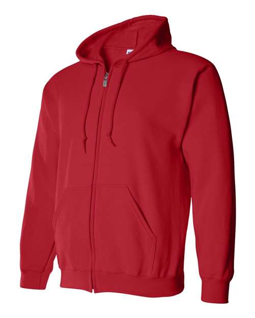Unisex Heavy Blend™ Full-Zip Hooded Sweatshirt — Red