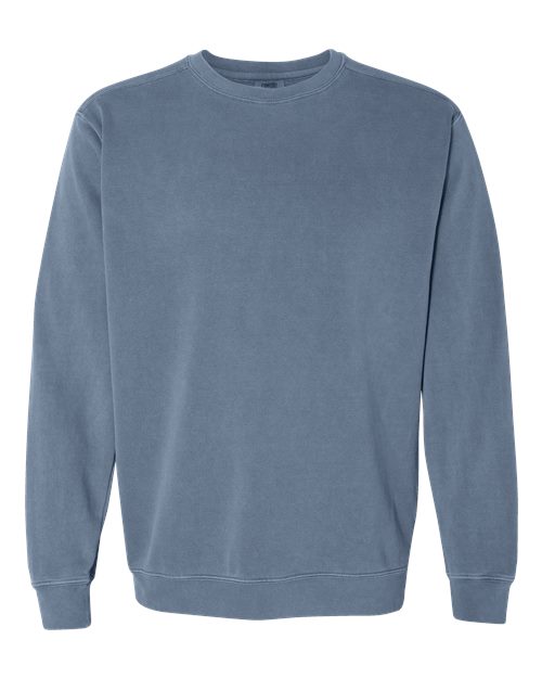 Unisex Garment-Dyed Crewneck Sweatshirt — Blue Jean