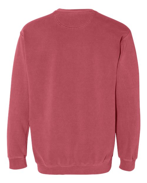 Unisex Garment-Dyed Crewneck Sweatshirt — Crimson