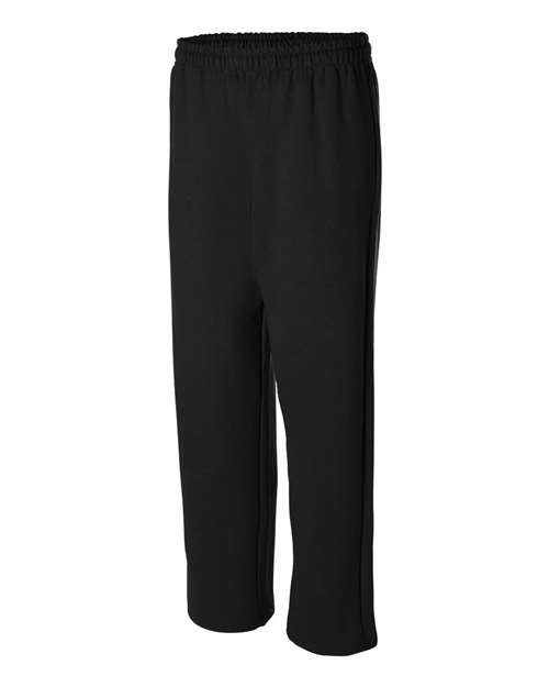 Unisex Heavy Blend™ Open-Bottom Sweatpants — Black
