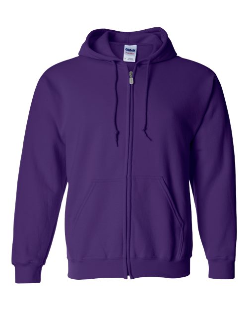 Unisex Heavy Blend™ Full-Zip Hooded Sweatshirt — Purple