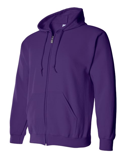 Unisex Heavy Blend™ Full-Zip Hooded Sweatshirt — Purple